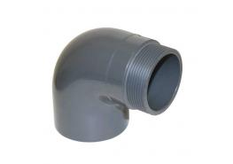 ПВЦ Коляно редуктивно с външна резба ф63 х50 2" 