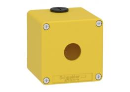 Празна контролна станция, Harmony XAP, XB2 SL, цинкова сплав, жълта, M20, 1 изрез 22 мм, 80x80x77 мм