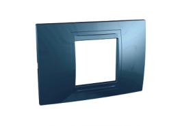 Рамка 2 модула Unica Allegro ледено синя