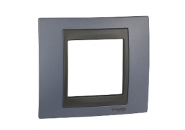 Рамка единична Unica Top аквамарин/графит