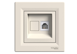 Телефонна розетка RJ11 Asfora крем