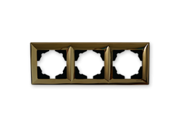 Рамка тройна Visage злато Deluxe