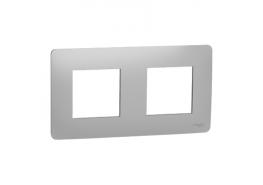 Двойна рамка Unica Studio алуминий NU200430