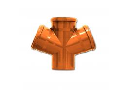 ПВЦ разклонител двоен ф110/110/110 - 67