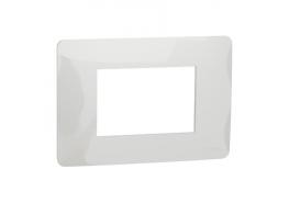 Тримодулна рамка Unica Studio бяла италиански стандарт NU210318