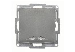 Ключ Егона двоен светещ тъмно сив механизъм