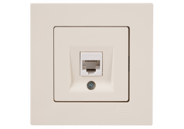 Контакт за компютър Eqona крем