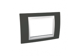 Рамка 3 модула Unica Plus какао/бял