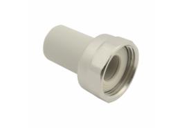 Полипропилен щуцер с холендрова гайка ф20х3/4" 