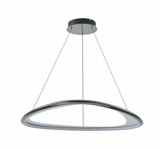 LED Пендел GETAFE MD3888-1L-3BCT 57W 3000K черен/хром main image