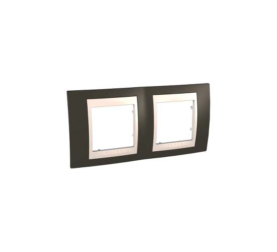 Рамка двойна Unica Plus какао/слонова кост ДО ИЗЧЕРПВАНЕ НА КОЛИЧЕСТВАТА main image