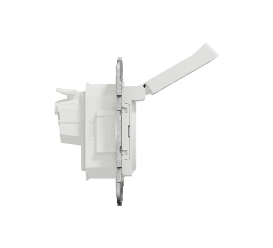 Контакт шуко IP44 детска защита бял NEW UNICA NU508218 main image