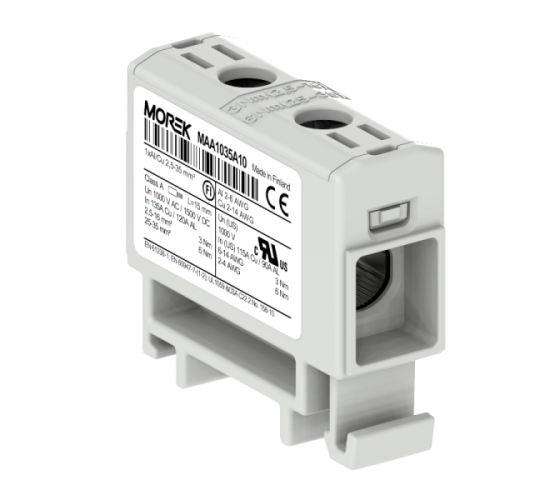 Тунелна клема 1Р 2.5-35mm2 135А за DIN шина main image