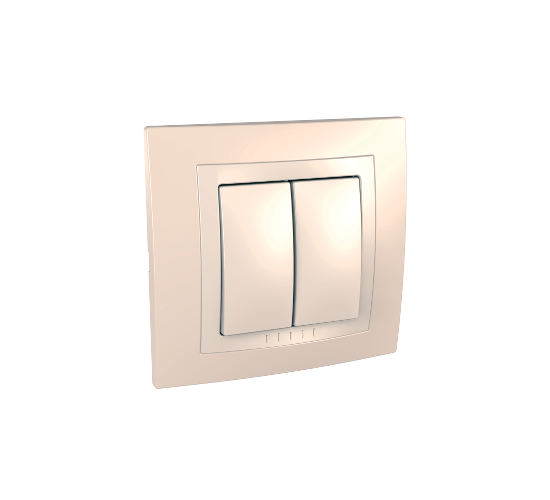 Ключ сериен схема 5 10A 250VAC Unica крем main image