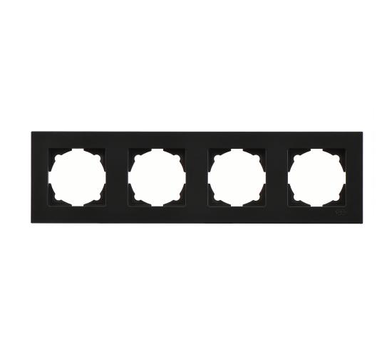 Рамка Егона четворна черна main image