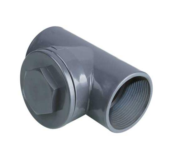 ПВЦ Възвратен клапан Т-образен с вътрешна резба от двете страни 1 1/2" main image