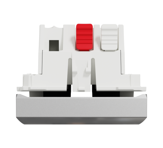 Единичен ключ схема1  10А  2модулен алуминий NU320130 main image