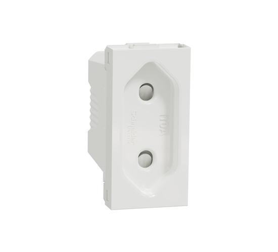 Контакт единичен 10A 250VAC механизъм New Unica бял NU303118 main image