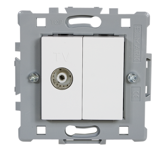 Телевизионна розетка бяла SPLENDOR main image