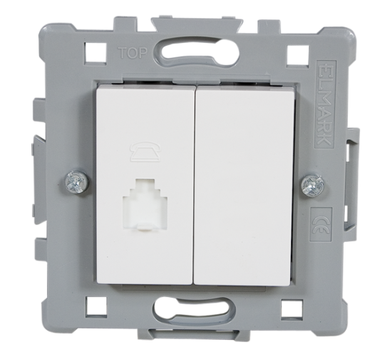 Телефонна розетка бяла SPLENDOR main image