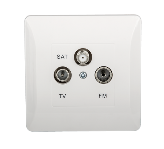 Контакт TV+FM+SAT БЯЛ EL0668 SPLENDOR main image