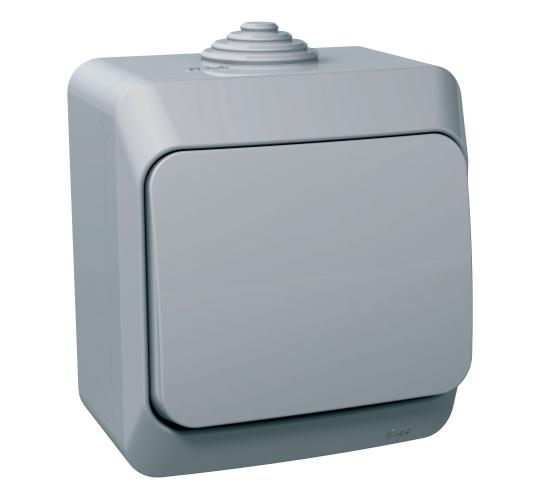 Ключ единичен схема 1 сив открит монтаж WDE000610 main image