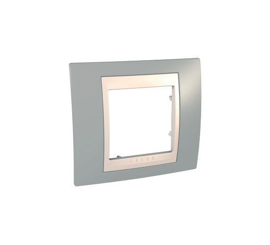 Рамка единична Unica светло сива/слонова кост ДО ИЗЧЕРПВАНЕ НА КОЛИЧЕСТВАТА main image