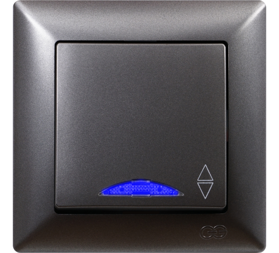 Ключ девиатор светещ схема 6 Visage тъмносив main image