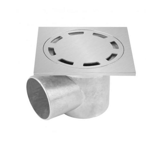 Сифон рогов &Oslash;50 110ммх110мм с клапа с неръждаема решетка main image