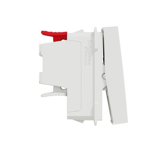 Кръстат ключ 10А 1 модулен New Unica бял NU310518 main image