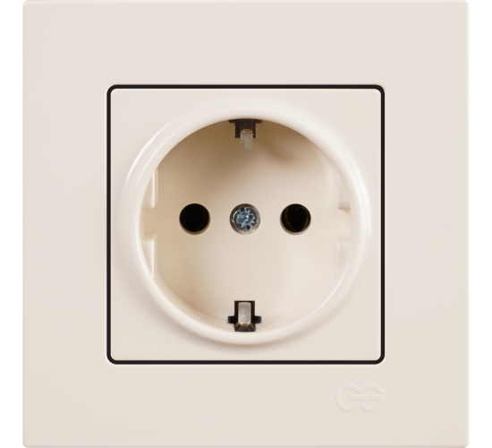 Контакт единичен Eqona крем main image