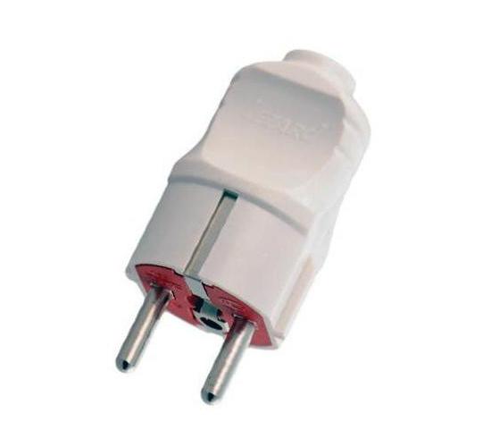 Щепсел удароустойчив UPS 16A бял main image