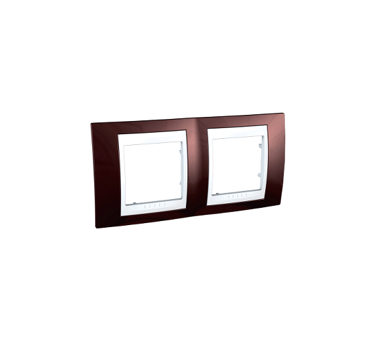 Рамка двойна Unica Plus теракота/бяла  ДО ИЗЧЕРПВАНЕ НА КОЛИЧЕСТВАТА main image