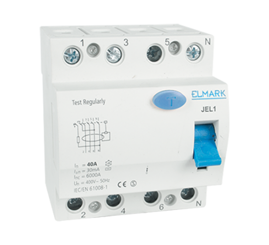 Дефектнотокова защита JEL1 4P 25A 30mA main image