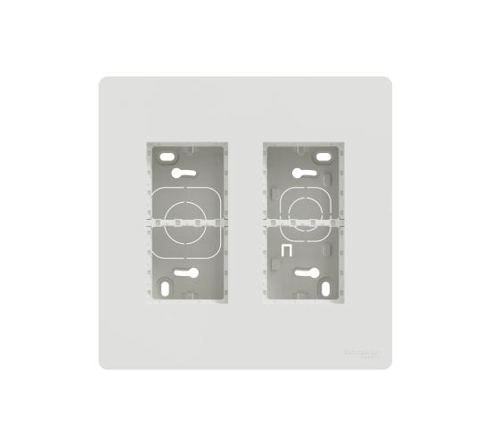 Инсталационна кутия 2 колони бяла открит монтаж NU122418 main image