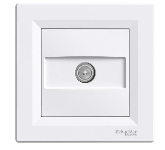 Розетка TV 8dB Asfora бяла main image