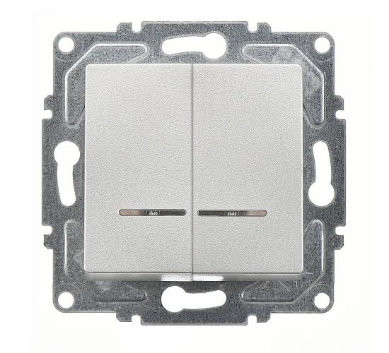 Ключ Егона двоен светещ сив механизъм main image