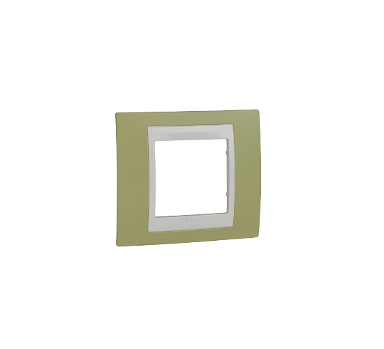 Рамка единична Unica ябълково зелена/слонова кост ДО ИЗЧЕРПВАНЕ НА КОЛИЧЕСТВАТА main image