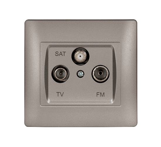 RHYME ТV+FM+SAT КОНТАКТ СИВ, МЕТАЛИК main image