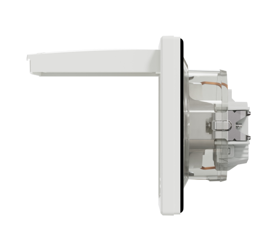 Контакт шуко със защита и капак IP44, Asfora бял main image