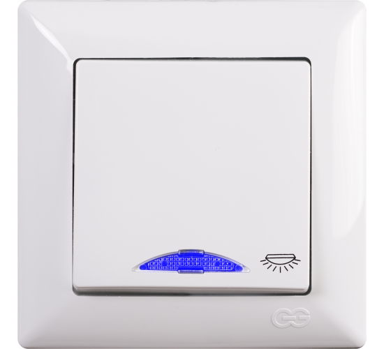 Ключ стълбищен светещ Visage бял main image