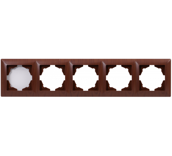 Рамка петорна Visage тъмен махагон main image