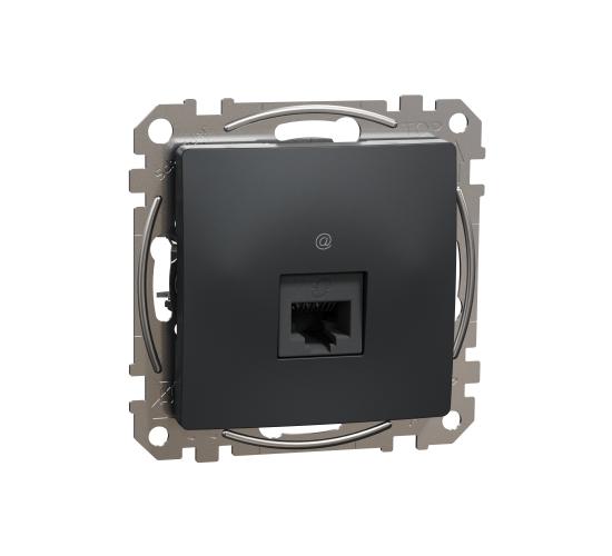 Компютърна розетка CAT 6 UTP Sedna RJ45 анрацит SDD114461 main image