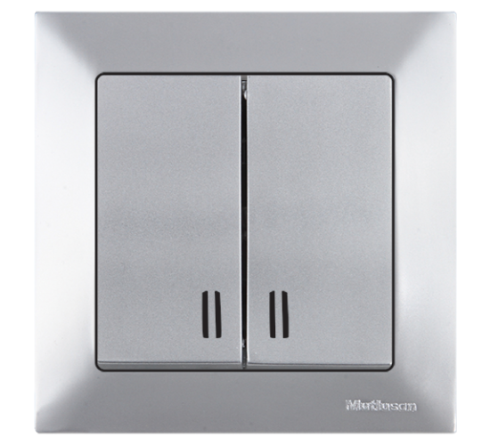 Kлюч единичен светещ схема 5 Mutlusan Candela сив main image