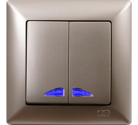 Ключ сериен светещ схема 5 Visage бежов main image