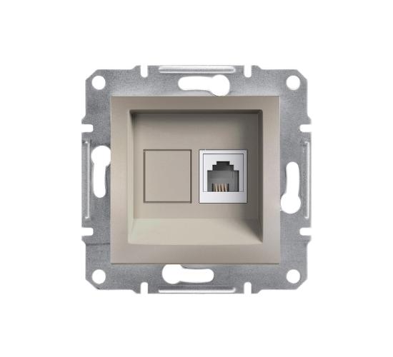 Телефонна розетка RJ11 Asfora бронз main image