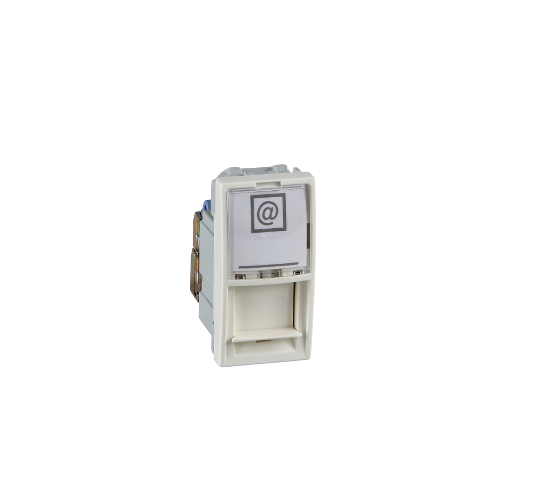 Компютърна розетка единична RJ45 (S-One)  1 m  Cat.5e  UTP Unica слонова кост ДО ИЗЧЕРПВАНЕ НА НАЛИЧНОСТИТЕ main image