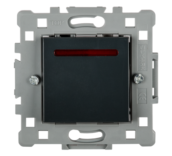 Ключ единичен схема 1 черен светещ SPLENDOR main image