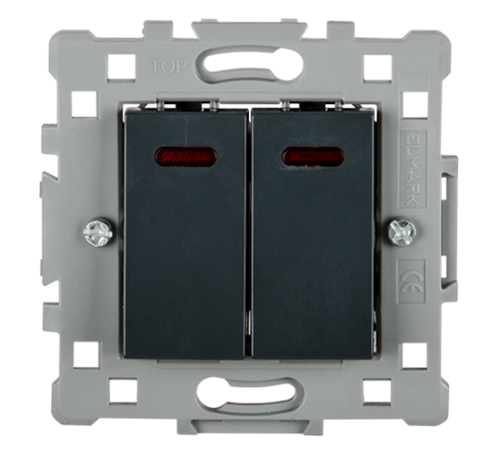 Ключ двоен схема 5 черен светещ SPLENDOR main image