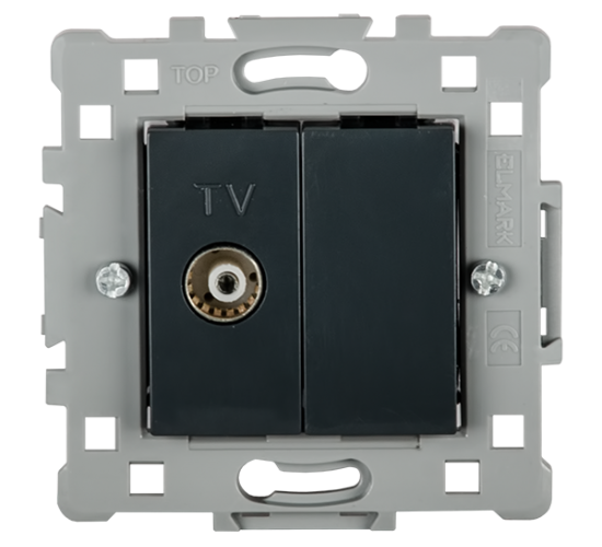 Телевизионна розетка черна SPLENDOR main image